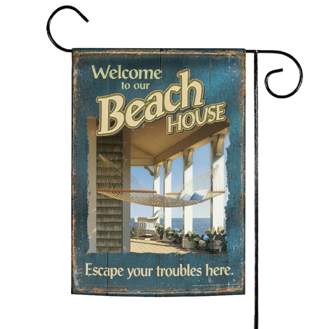 Toland Home Garden 'Welcome To Our Beach House' Outdoor Garden Flag 18" x 12.5"